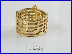 14K Gold James Avery AMAZING GRACE MUSIC NOTE Ring Size 3 1/2 Retired