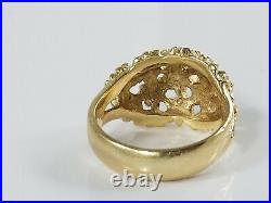 14K Gold James Avery MARGARITA FLOWER DOME Ring Size 3 1/2 Retired