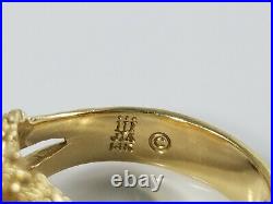 14K Gold James Avery MARGARITA FLOWER DOME Ring Size 3 1/2 Retired