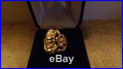 14K James Avery 3 Dogwood Flower Bouquet Ring sz 8 HEAVY 12 grams Retired Piece