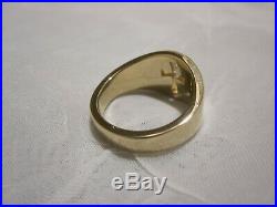 14K James Avery Cross Gold Wide Crosslet Band Ring Size 9 (10.9 g)