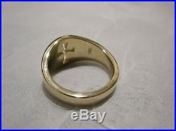 14K James Avery Cross Gold Wide Crosslet Band Ring Size 9 (10.9 g)