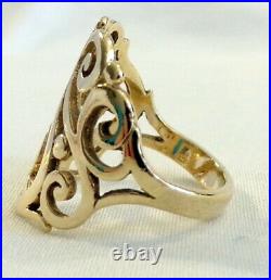 14K YELLOW GOLD JAMES AVERY Open Sorrento SCROLL RING 7.1 GR SIZE 8.5