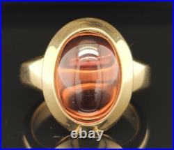 14K Yellow Gold JAMES AVERY GARNET CABOCHON RING Size 7.25 Retired 585 Video