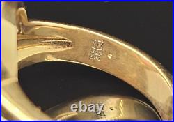 14K Yellow Gold JAMES AVERY GARNET CABOCHON RING Size 7.25 Retired 585 Video