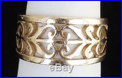 14K Yellow Gold James Avery Open Adorned Lace Band Ring Size 6