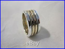 14K gold Sterling Silver SS James Avery Stacked Band Ring Wedding Anniversary
