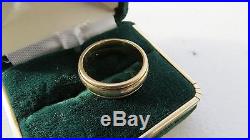 14K yellow gold ring 9 grams Heavy wedding band size 7.5 James Avery
