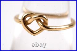 14k Gold James Avery Love Knot Ring Band size 7