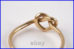 14k Gold James Avery Love Knot Ring Band size 7