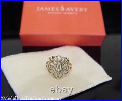 14k Gold James Avery Open Descending Dove Ring Holy Spirit Matt 316 Size 8.5