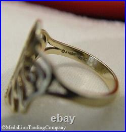 14k Gold James Avery Open Descending Dove Ring Holy Spirit Matt 316 Size 8.5