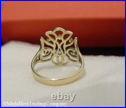 14k Gold James Avery Open Descending Dove Ring Holy Spirit Matt 316 Size 8.5