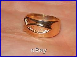 14k JAMES AVERY SOLID YELLOW GOLD FISH ICHTHUS RING SIZE 7.5 VERY RARE RING