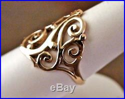 14k James Avery Open Sorrento Ring with Gift Box 5.8 grams