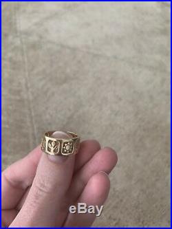 14k SOLID GOLD RARE FOUR SEASONS RING BAND SIZE 6