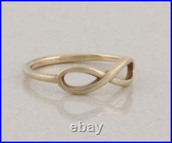 14k Yellow Gold Infinity Ring Band James Avery Size 7