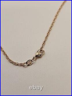 14k Yellow Gold James Avery 1.86 MM Light Rope Chain Necklace 20 Inches Long