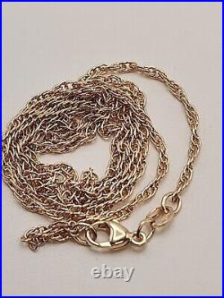 14k Yellow Gold James Avery 1.86 MM Light Rope Chain Necklace 20 Inches Long