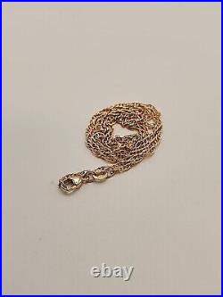 14k Yellow Gold James Avery 1.86 MM Light Rope Chain Necklace 20 Inches Long