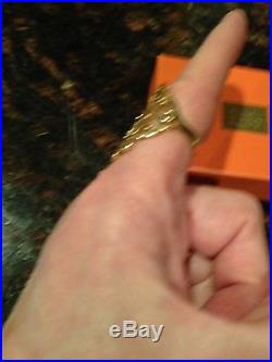 14k Yellow Gold James Avery Long Sorrento Ring size 7.5