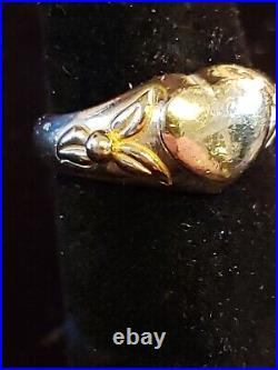 14k gold James Avery retired Heart ring. (sz 3.75/wt 6.4g) RK-292