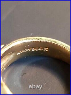 14k gold James Avery retired Heart ring. (sz 3.75/wt 6.4g) RK-292