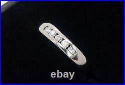 18K James Avery White Gold Debra Diamond Ring Band Size 7