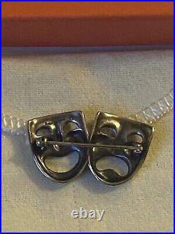 1.5 Retired JAMES AVERY Tragedy Comedy Brooch (Earrings/Ring/Charm) Available