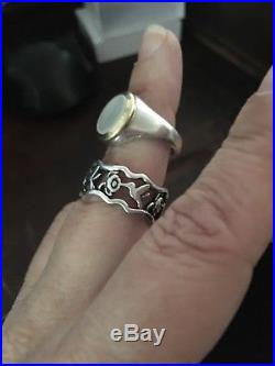 2 Ring Lot! James Avery Hummingbird & Tiffany Mother of Pearl Signet