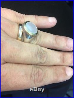 2 Ring Lot! James Avery Hummingbird & Tiffany Mother of Pearl Signet