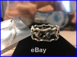 2 Ring Lot! James Avery Hummingbird & Tiffany Mother of Pearl Signet