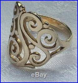 $570 retail! James Avery 14k Open Sorrento Ring Size 9 Excellent condition
