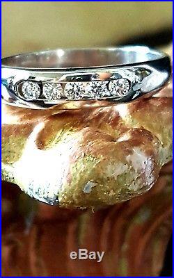 $850 James Avery Diamond & 18k White Gold Debra Ring/Band NO RESERVE 7 DAYS ONLY