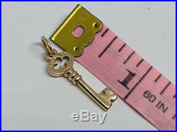 89 RETIRED James Avery 14k Yellow Gold Key Charm UNCUT RING Free Shipping