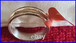 925/14k James Avery Narrow Hammered Simplicity Wedding Ring Size 10 (MSRP $320)