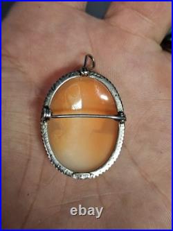 925 Sterling Silver Mixed Jewelry Lot Rings, James Avery Pin, Cameo Pendant/pin