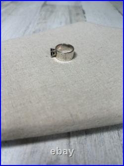 AUTHENTIC Vintage WIDER James Avery Julietta Ring Blue Sapphire Lab Created 7.5