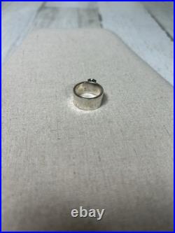 AUTHENTIC Vintage WIDER James Avery Julietta Ring Blue Sapphire Lab Created 7.5