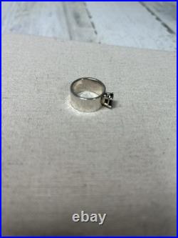 AUTHENTIC Vintage WIDER James Avery Julietta Ring Blue Sapphire Lab Created 7.5
