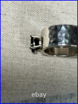 AUTHENTIC Vintage WIDER James Avery Julietta Ring Blue Sapphire Lab Created 7.5