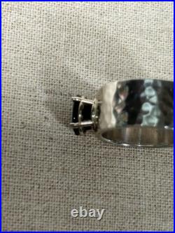 AUTHENTIC Vintage WIDER James Avery Julietta Ring Blue Sapphire Lab Created 7.5
