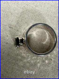 AUTHENTIC Vintage WIDER James Avery Julietta Ring Blue Sapphire Lab Created 7.5