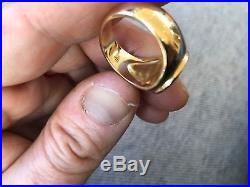 A+Gorgeous Vintage Discontinued 14k Gold James Avery Cross Ring Unisex Size 9.5