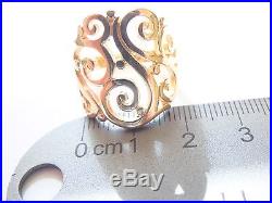 Amazing Large James Avery 14k yellow gold open sorrento ring