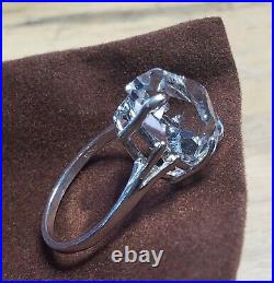 Authentic Herkimer Diamond Ring Quartz Crystal Sterling Silver Not James Avery