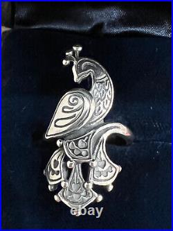 Authentic Retired James Avery Peacock Ring Size 7