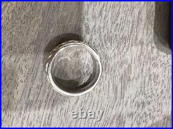 Authentic Retired James Avery Sterling Silver & 14kt Gold Band Size 6