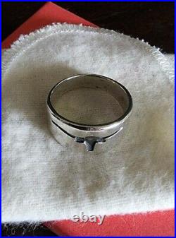 BEYOND RARE & in Amazing Condition James Avery LONGHORN Ring WIDE BAND sz 8.5