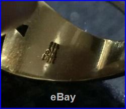 Beautiful James Avery 14k Yellow Gold Wide Crosslet Ring Size 10 1/4